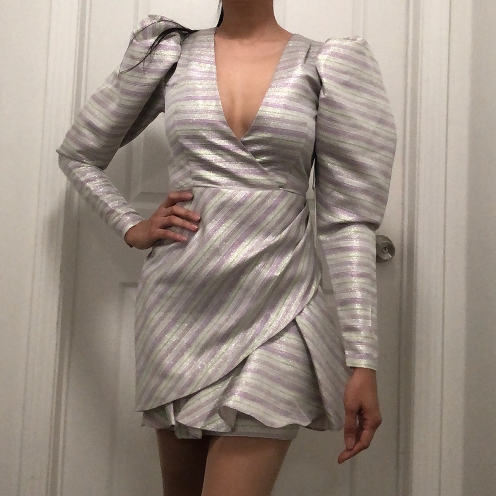 Rotate birger christensen Puff sleeve dress